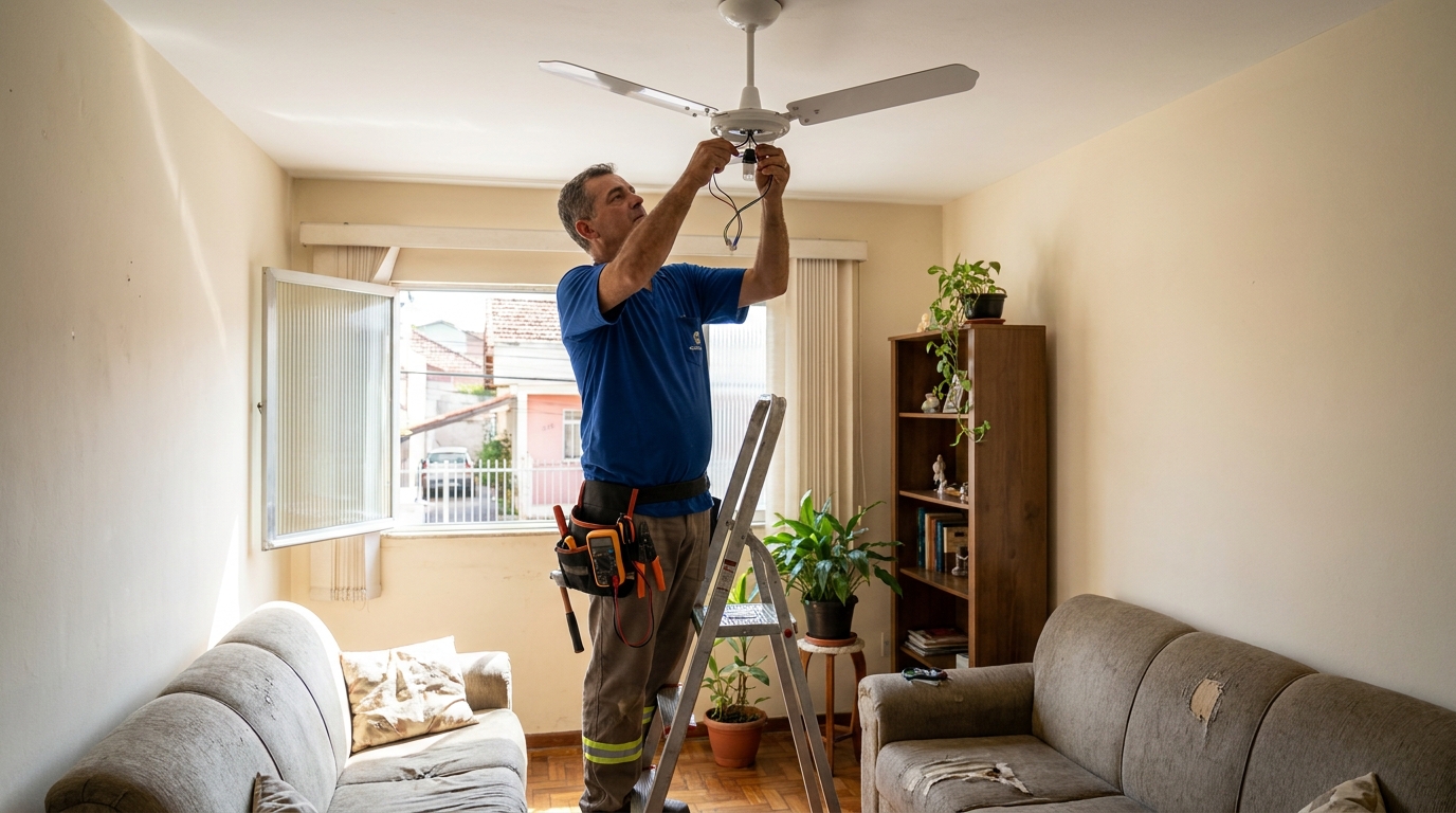 Montagem de Ventilador em Feira de Santana‑BA